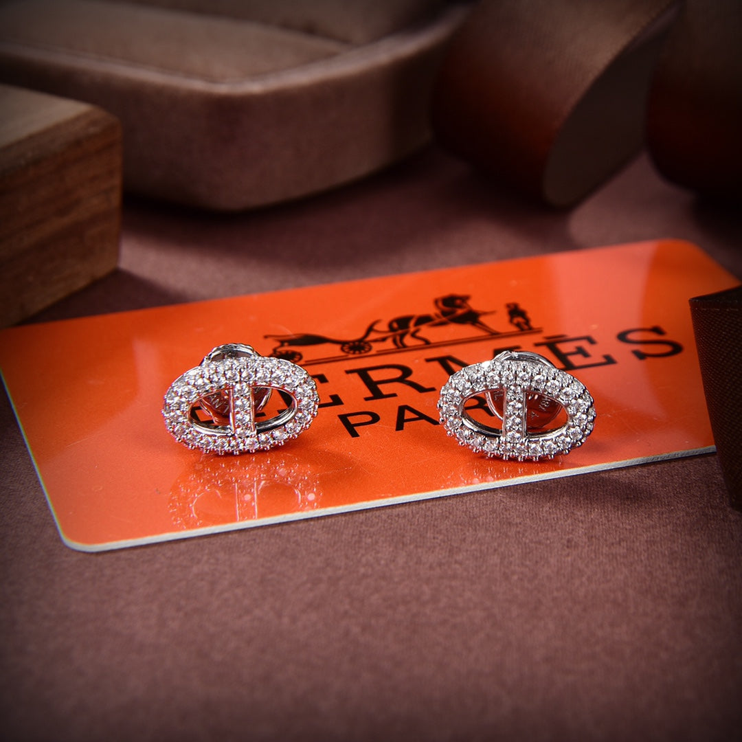 18K Farandole Diamond H Earrings