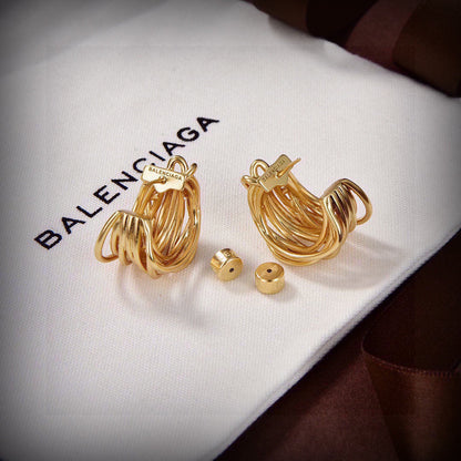 18K BB Gold Earrings