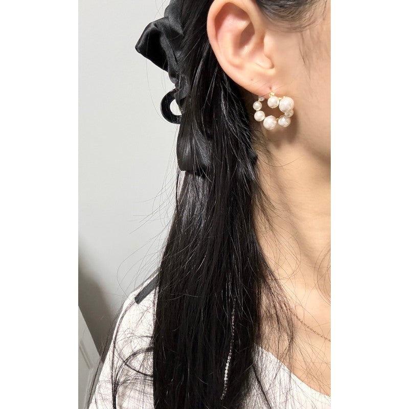 18K Coeur Pearl Earrings