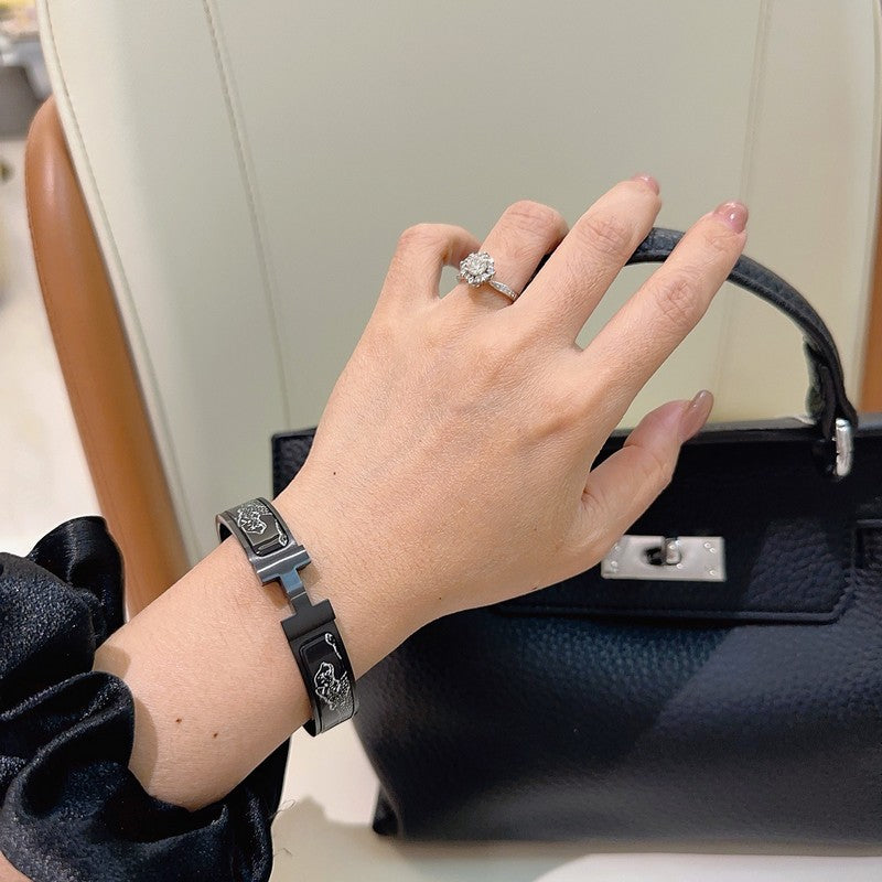 Clic HH Black Color Bracelet