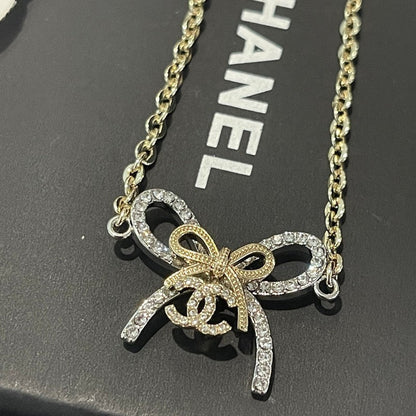 18K CC Bow Tie Chain Bracelet