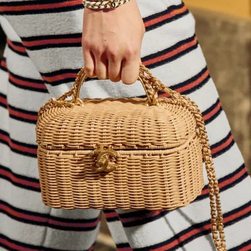 18K CC 26C White Open Cuff Bracelet