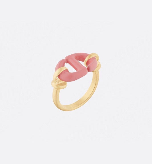 18K CD Pink Heart Ring