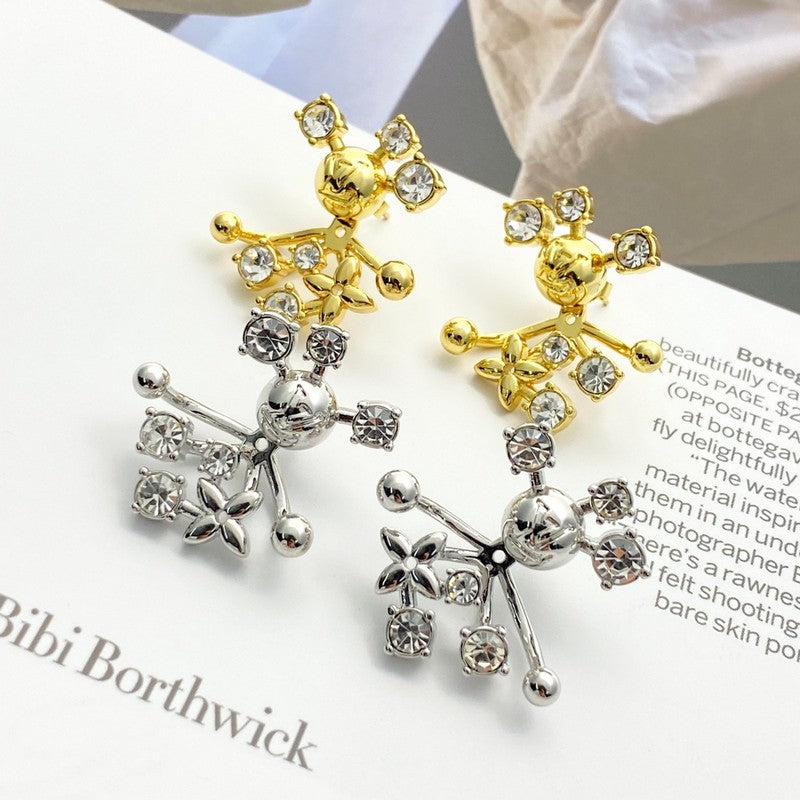 18K Louis Diamond Earrings