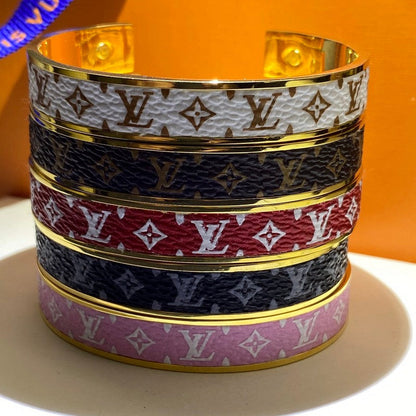 18K Louis Nanogram Color Cuff Bracelet