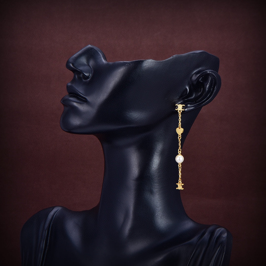 18K CE Coeur Earrings