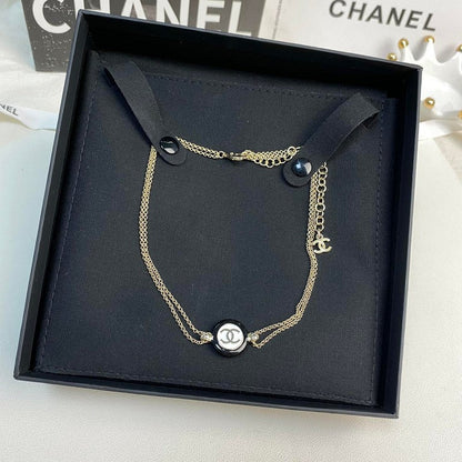 18K CC Chain Choker Necklace