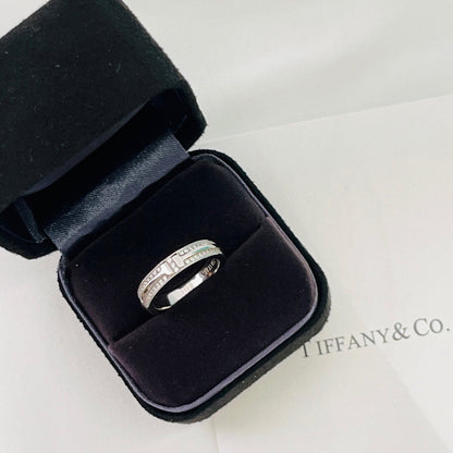 18K T Narrow Pave Diamond Ring