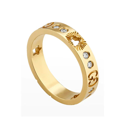 18K GG Icon Diamonds Ring