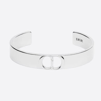 18K CD Cuff Thin Bracelet