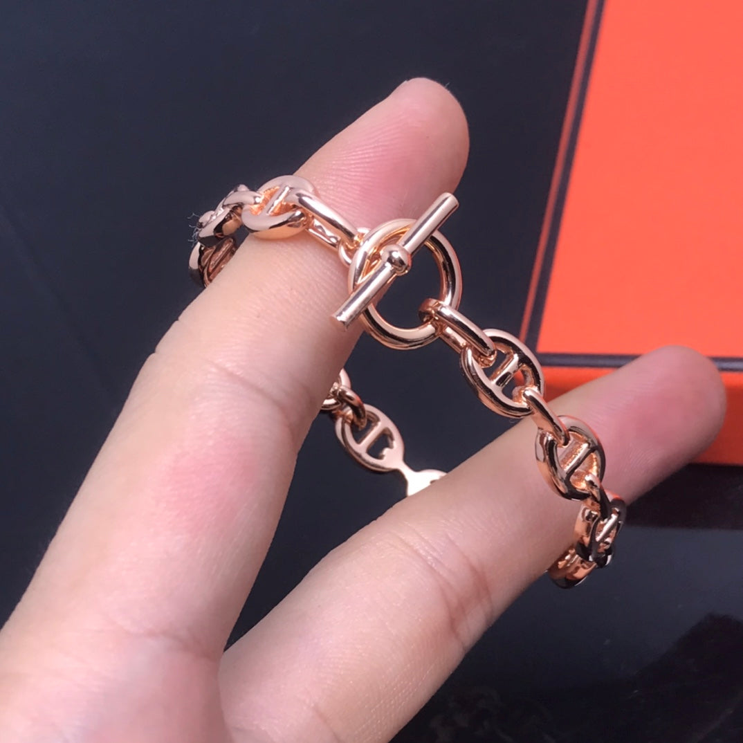 18K Chaine D'ancre H Bracelet