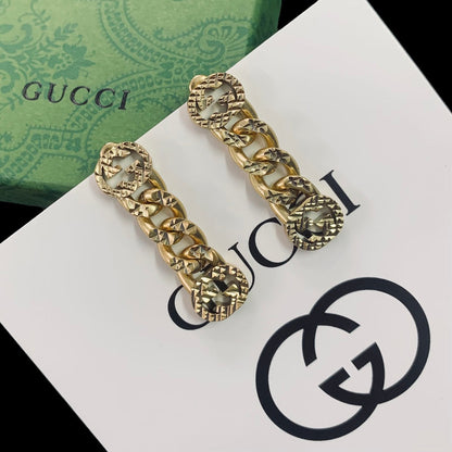 18K GG Chain Earrings